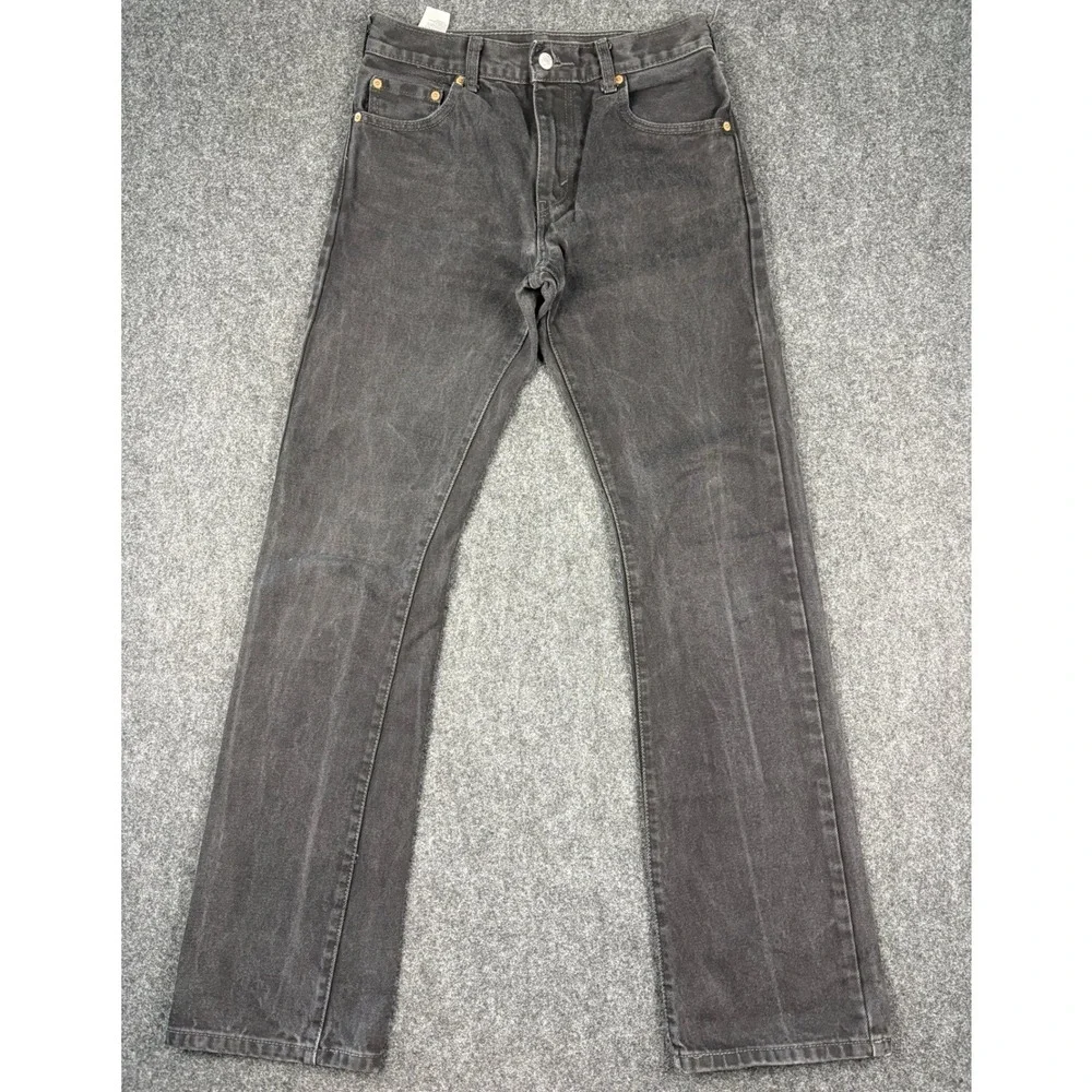 Levis 517 Bootcut Jeans Mens 29x34 Faded Black Denim (28x33) Slim Western